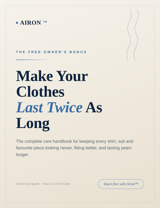FREE Bonus: Make Your Clothes Last Twice As Long (R250 Value)
